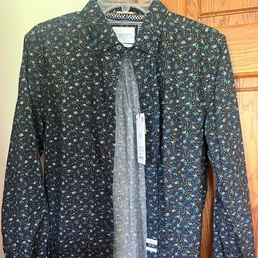 NWT Denim & Flower Ricky Singh shirt